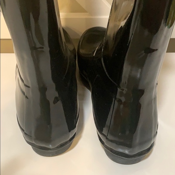 Tall Glossy Hunter Rain Boots - Picture 6 of 6